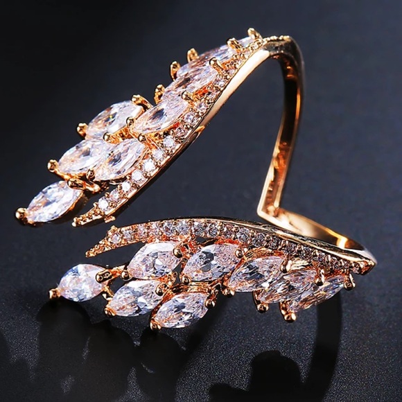 ANGEL Crystal Wings ♡ AAA Cubic Zirconia Ring GIFT - Picture 5 of 8